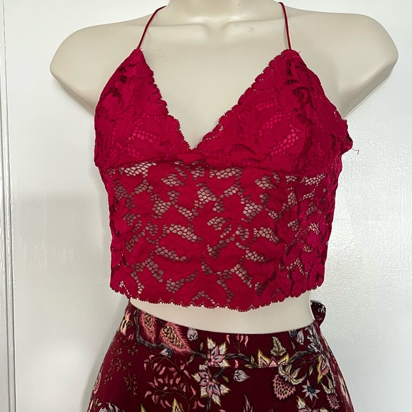 SOLD Bcbg MAX  Sz M asymmetrical Maxi floral Skirt - Picture 5 of 16